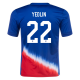 Nike Mens United States Deandre Yedlin Away Jersey 24/25 (Old Royal/Sport Red)