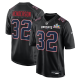 Men's New England Patriots TreVeyon Henderson Nike Black Super Bowl LX Patch Carbon Fashion Game Jersey