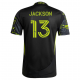adidas Aziel Jackson Columbus Crew Away Jersey w/ MLS Patches 25/26 (Black/Yellow)
