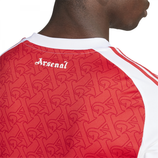 adidas Arsenal Home Jersey w/ Champions League Patches 25/26 (Better Scarlet/White)