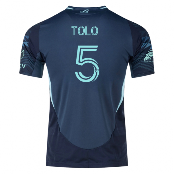 adidas N. Tolo Seattle Sounders Away Jersey 25/26 w/ MLS Patches & Sponsor (Aura Ink)