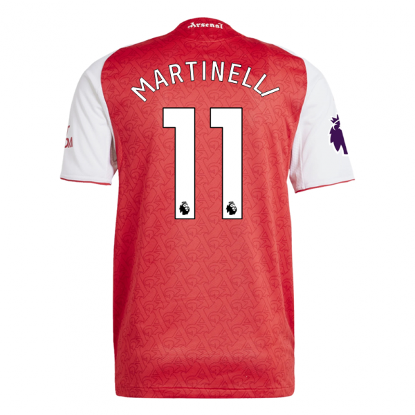 adidas Gabriel Martinelli Arsenal FC Home Jersey 25/26 w/ EPL Patch (Better Scarlet/White