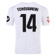 adidas Tchouaméni Real Madrid Home Jersey w/ La Liga Patches 24/25 (White/Black)