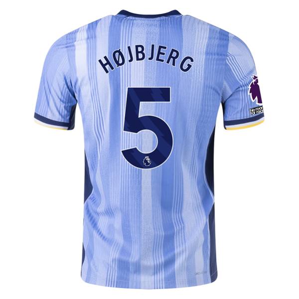 Nike Tottenham Pierre-Emile H?jbjerg Authentic Away Jersey w/ EPL + No Room For Racism Patches 24/25 (Cobalt Bliss/Binary Blue)