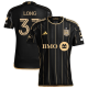 adidas LAFC Aaron Long Home Jersey w/ MLS + Apple TV + Ford Patches 24/25 (Black/Gold)