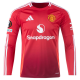 adidas Manchester United Amad Diallo Long Sleeve Home Jersey w/ Europa League Patches 24/25 (Red)
