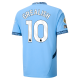 Puma Manchester City Jack Grealish Home Jersey w/ EPL + No Room For Racism Patch 24/25 (Team Light Blue/Marine Blue)