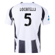 adidas Juventus Manuel Locatelli Home Jersey w/ Serie A Patch 24/25 (White/Black)