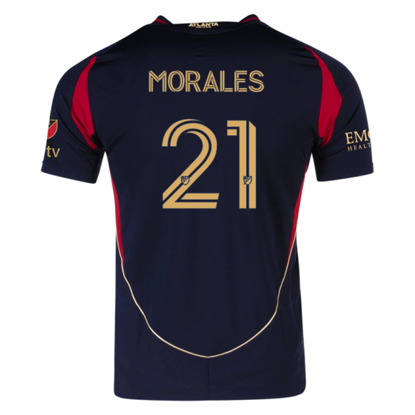 adidas Efraín Morales Atlanta United Home Jersey w/ MLS Patches 25/26 (Red/Black)