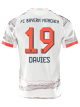 adidas Davies Away Jersey 25/26 w/ Sponsor + Meister Bundesliga Patch (White/Red)