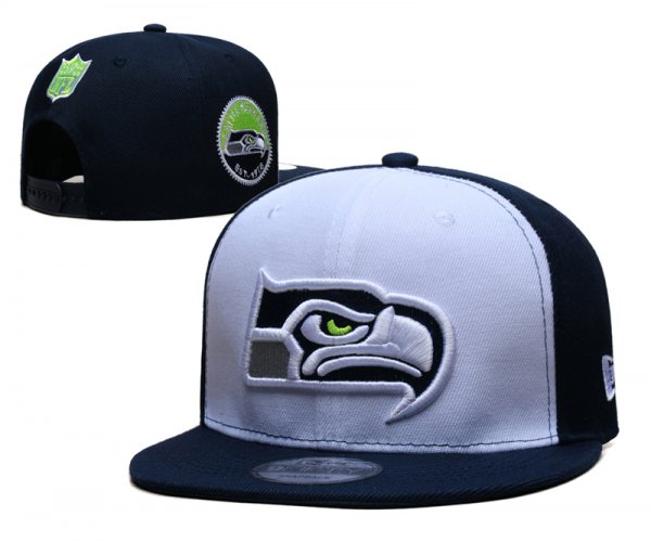 Seattle Seahawks Navy and White Cap
