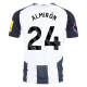 Adidas Newcastle United Miguel Almirón Home Jersey w/ EPL Patch 24/25 (Black/White)