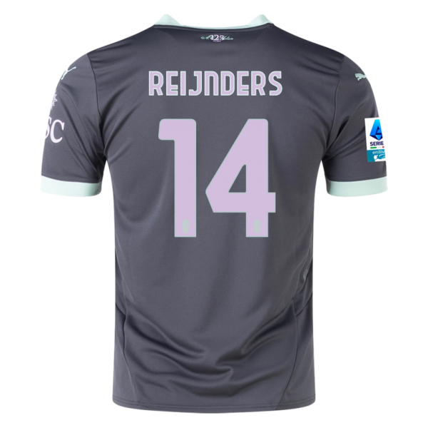 Puma AC Milan Tijjani Reijnders Third Jersey w/ Serie A Patch 24/25 (Shadow Gray/Fresh Mint)