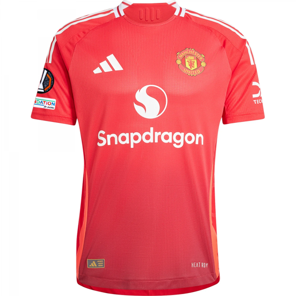 adidas Manchester United Luke Shaw Home Jersey w/ Europa League Patches 24/25 (MUFC Red/Bright Red)