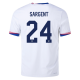 Nike Mens United States Josh Sargent Match Home Jersey 24/25 (White/Obsidian)