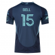 adidas J. Bell Seattle Sounders Away Jersey 25/26 w/ MLS Patches & Sponsor (Aura Ink)