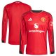 Manchester United adidas Home 2025/26 Replica Long Sleeve Jersey - Red