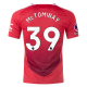 adidas Manchester United Scott McTominay Home Jersey w/ EPL + No Room For Racism Patches 24/25 (MUFC Red/Bright Red)