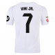 adidas Vini Jr. Real Madrid Home Jersey w/ La Liga Patches 24/25 (White/Black)