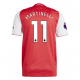 adidas Gabriel Martinelli Arsenal FC Home Jersey 25/26 w/ EPL Patch (Better Scarlet/White