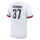 Nike Paris Saint-Germain Milan Škriniar Away Jersey 24/25 (White/Midnight Navy)