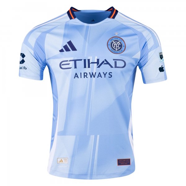 adidas Maximiliano Moralez New York City FC Home Jersey 25/26 w/ MLS Patches (Bahia Light Blue)