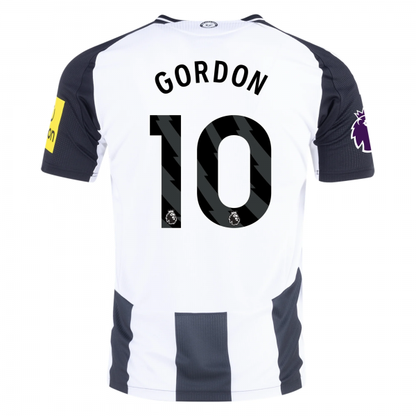 Adidas Newcastle United Anthony Gordon Home Jersey w/ EPL Patch 24/25 (Black/White)