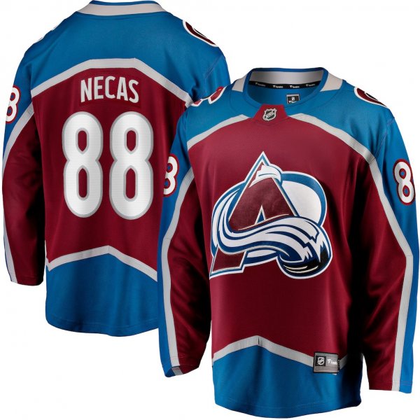 Men's Colorado Avalanche #88 Martin Necas Fanatics Burgundy Breakaway Player Jersey