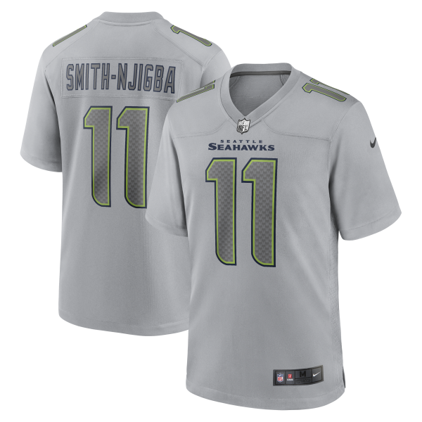 Men's Seattle Seahawks #11 Jaxon Smith-Njigba Nike Gray Atmosphere Fashion Game Jersey