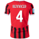 Puma AC Milan Ismaël Bennacer Home Jersey w/ Serie A Patch 24/25 (Puma Red/Puma Black)