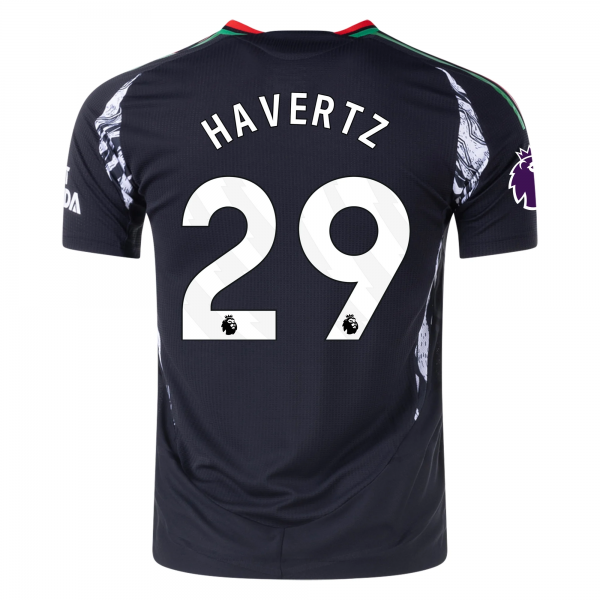 adidas Arsenal Kai Havertz Away Jersey w/ EPL Patch 24/25 (Black)