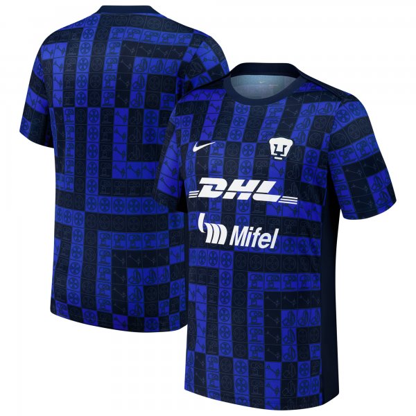 Pumas Nike 2025/26 Academy Pro Pre-Match Performance Top - Navy