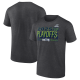 Men's Seattle Seahawks  Charcoal 2025 NFL Playoffs Ready T-Shirt