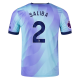 adidas Arsenal William Saliba Third Jersey w/ EPL Patch 24/25 (Clear Aqua/Light Flash Purple)