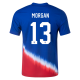 Nike United States Match Alex Morgan Away Jersey 24/25 (Old Royal/Sport Red/White)