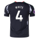 adidas Arsenal Ben White Away Jersey w/ EPL Patch 24/25 (Black)