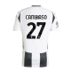 adidas Juventus Andrea Cambiaso Home Jersey w/ Champions League + Copa Italia Patches 24/25 (White/Black)