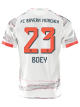 adidas Boey Away Jersey 25/26 w/ Sponsor + Meister Bundesliga Patch (White/Red)