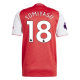 adidas Takehiro Tomiyasu Arsenal FC Home Jersey 25/26 w/ EPL Patch (Better Scarlet/White