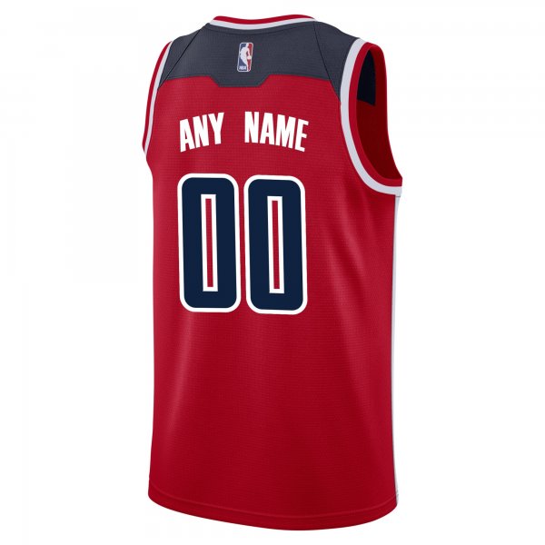 Men's Washington Wizards Nike Red Swingman Custom Jersey - Icon Edition