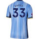 Nike Tottenham Ben Davies Away Jersey w/ EPL + No Room For Racism Patches 24/25 (Cobalt Bliss/Binary Blue)
