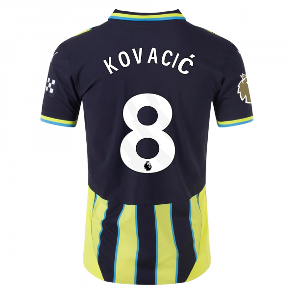 Puma Manchester City Mateo Kovačić Away Jersey w/ EPL + Club World Cup Patch 24/25 (New Navy/Yellow Glow)
