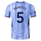 Nike Tottenham Pierre-Emile H?jbjerg Authentic Away Jersey w/ EPL + No Room For Racism Patches 24/25 (Cobalt Bliss/Binary Blue)