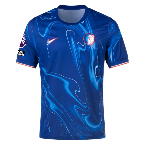 Nike Chelsea Ben Chilwell Home Jersey w/ EPL + No Room For Racism Patches 24/25 (Rush Blue/Team Orange)