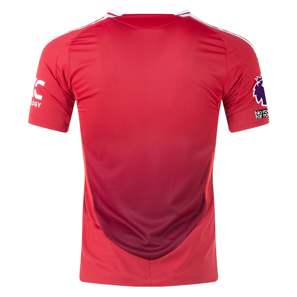 adidas Manchester United Home Jersey w/ EPL + No Room For Racism Patches 24/25 (MUFC Red/Bright Red)