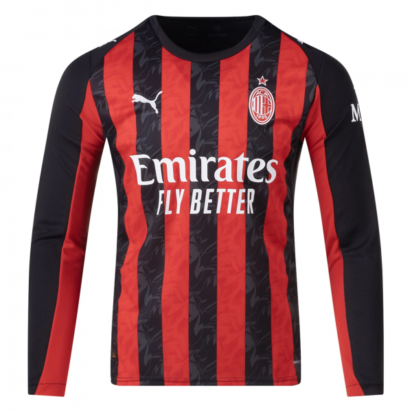 Puma AC Milan 25/26 Long Sleeve Home Jersey (Red/Black)