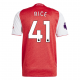 adidas Declan Rice Arsenal FC Home Jersey 25/26 w/ EPL Patch (Better Scarlet/White