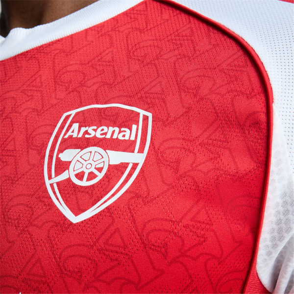 adidas Jurrien Timber Arsenal FC Authentic Home Jersey 25/26 w/ EPL Patch (Better Scarlet/White