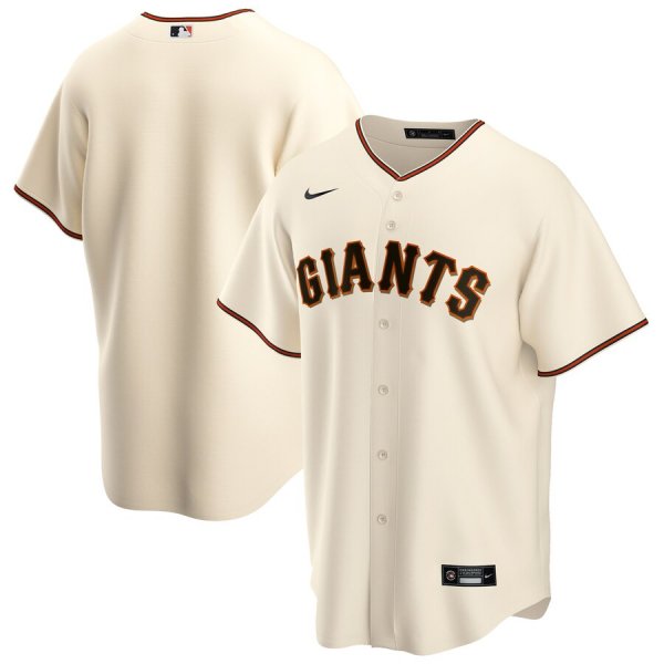 Men's Nike San Francisco Giants Blank Cream Home 2020 MLB Jersey MLB Jersey