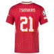 Nike Liverpool Match Konstantinos Tsimikas Home Jersey w/ Champions League Patches 24/25 (Gym Red/Chrome Yellow)
